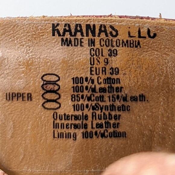 Kaanas Anthropologie Tobago Flatforn blush pink slide on sandals size 9 - Picture 6 of 7